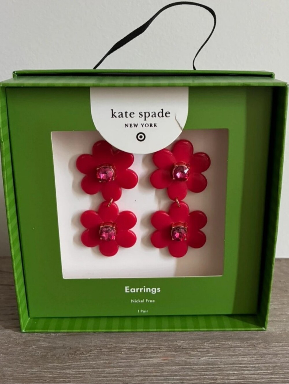 Kate Spade Pink Flower Earrings